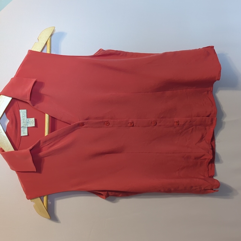 100% Silk Sleeveless Blouse Office Colorful Lightweight Layering Business Casual